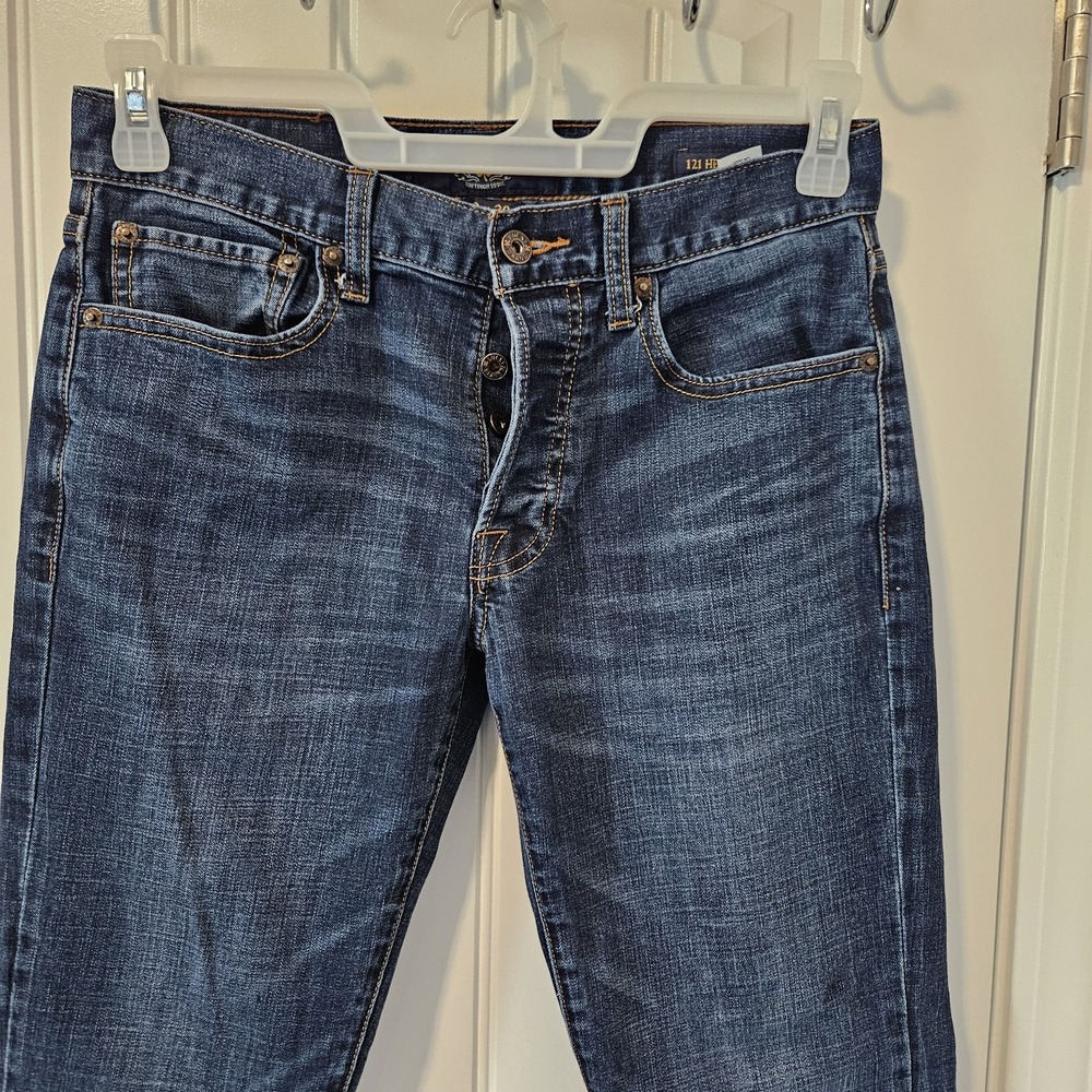 Lucky Brand 121 Heritage Slim Button Fly Scratch Jeans Womens 29x30 - Picture 2 of 11